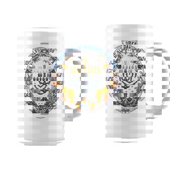 Retro Menorah Be A Light Happy Hanukkah Chanukah Christmas Coffee Mug - Thegiftio
