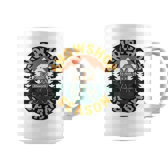 Retro National Parks Showshoe Season Winter Hiking Coffee Mug | Mazezy