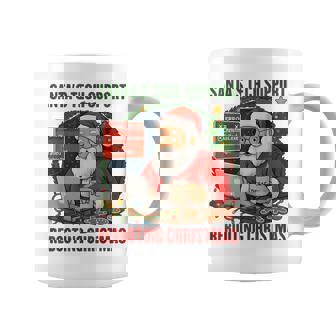 Retro Santa Tech Help IT Christmas Rebooting Computer Coffee Mug | Mazezy