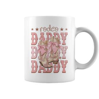 Rodeo Daddy Pink Boots Coquette Cow-Girl Birthday Party Coffee Mug - Thegiftio