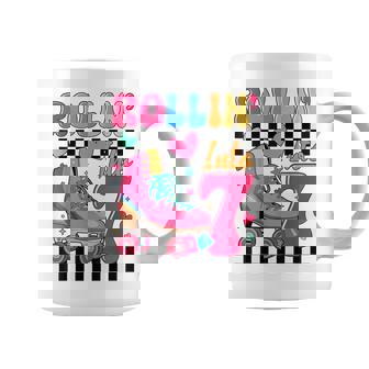 Rolling Into 7 Years Old Roller Skating Girl 7Th Birthday Coffee Mug | Seseable FR