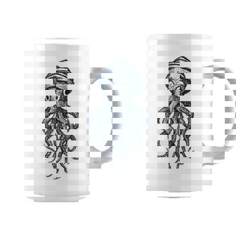 Sailor Squid Vintage Nautical Sea Creature Tank Top Coffee Mug | Mazezy