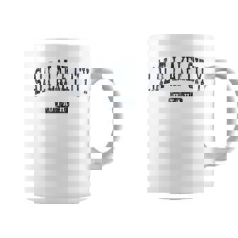 Salt Lake City UT J05 Vintage Athletic Blue Tank Top Coffee Mug | Mazezy