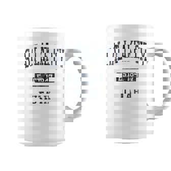 Salt Lake City UT JN4 Vintage Athletic Blue Coffee Mug | Mazezy