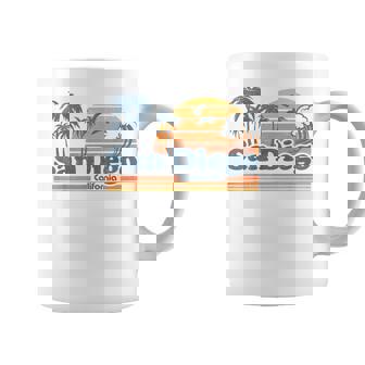 San Diego California Beach Vacation Cute Vintage Cali Retro Coffee Mug - Thegiftio