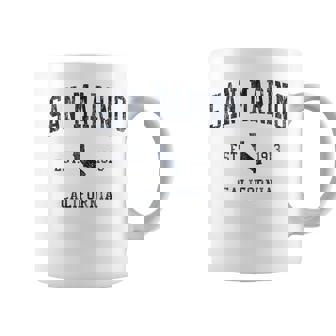 San Marino CA JN1 Vintage Athletic Blue Tank Top Coffee Mug | Mazezy