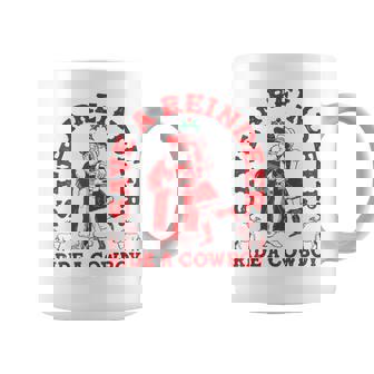 Save Reindeer Santa Ride Cowboy Christmas Country Western Coffee Mug | Mazezy