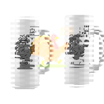 Save A Turkey Eat Pizza Thanksgiving For Turk Coffee Mug | Mazezy