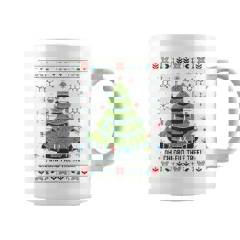 Science Christmas Ugly Sweater Chemistry Tree Oh Chloro-Fill Coffee Mug | Mazezy