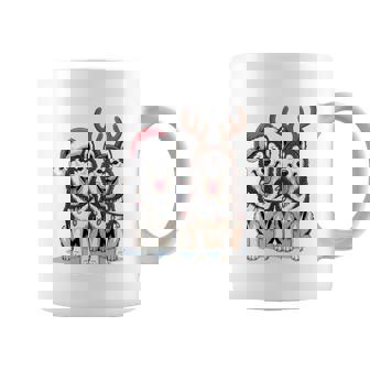 Siberian Husky Dog Christmas Lights Santa Reindeer Xmas Pjs Coffee Mug | Seseable CA