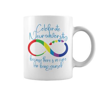 Símbolo De Infinito De Autismo Para Celebrar La Neurodiversidad Arcoíris Lindo Taza de café - Regaloses