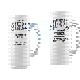 Sioux Falls South Dakota SD Vintage Established Tank Top Coffee Mug | Mazezy