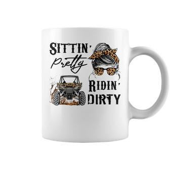 Sitting Pretty Riding Dirty Utv Sxs Offroading Side By Side Coffee Mug - Monsterry