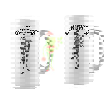 Slut For December Frog Santa Hat Christmas Adult Humor Coffee Mug | Seseable FR