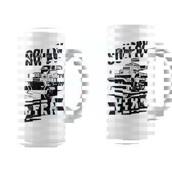 Snow Plow Veteran Truck Driver Retro Heavy Duty Road Crew Coffee Mug | Mazezy