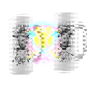 Softball Player Girl Ice Cream Softball Drip Coffee Mug - Monsterry