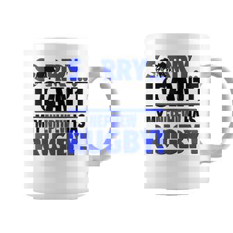 Sorry I Can't My Nephew Has Rugby Tank Top Coffee Mug | Mazezy