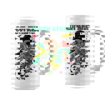 South Africa Kid Goal Cartoon South Africa Flag For Kids Coffee Mug | Mazezy