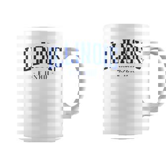 State Of Illinois Est 1818 Pride Classic Illinois Orange Coffee Mug | Mazezy