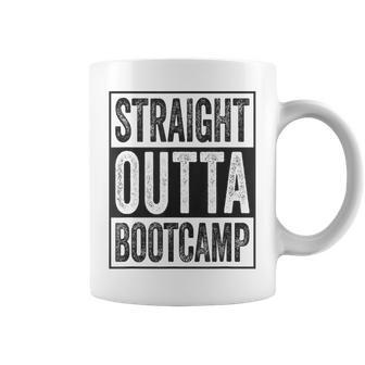 Straight Outta Bootcamp Soldier Basic Training Graduate Coffee Mug | Mazezy
