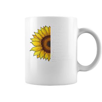Sunflower Christian Religious Thankful Grateful Blessed Coffee Mug - Thegiftio