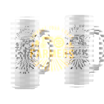 Support Your Local Farmers Farming Life Farm Tractor Farmer Coffee Mug | Mazezy