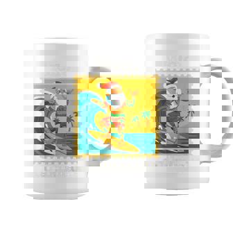 Surfing Santa Hawaiian Christmas Mele Kalikimaka Coffee Mug | Mazezy