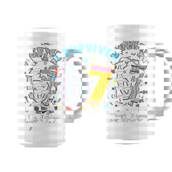 I Survived 67 Days Of 1st Grade Students Teachers 100th Days Coffee Mug | Mazezy