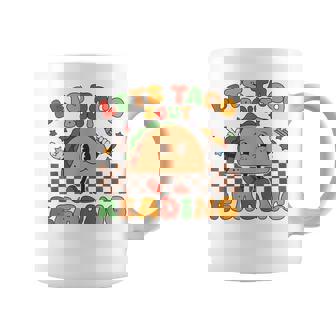 Lets Taco Bout Reading Back To School Science Teacher Groovy Coffee Mug - Thegiftio