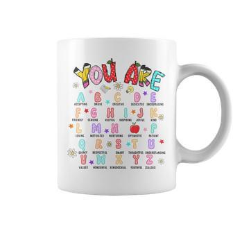 Teacher You Are Letters Alphabet Learn Abcs Boy Girl Reading Coffee Mug - Thegiftio UK