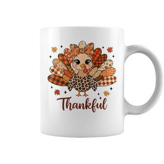 Thanksgiving Thankful Turkey Patchwork Plaid Quilting Women Tank Top Coffee Mug | Mazezy