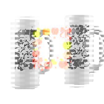 Third Grade Teacher Squad Apples Coquette Bow Back To School Tank Top Coffee Mug | Mazezy