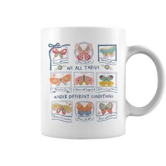 We All Thrive Under Different Conditions Autism Awareness Coffee Mug - Thegiftio UK