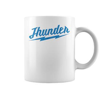 Thunder Name Vintage Retro Boy Girl Coffee Mug | Seseable CA