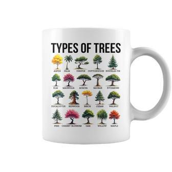 Tipos De Árboles Diferentes Especies De Árboles Dendrología Medio Ambiente Cuello Taza de café - Regaloses