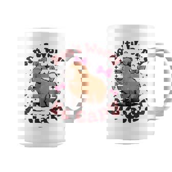 Toddler Girl Don’T Worry Be Capy Cute Capybara Birthday Coffee Mug | Seseable UK