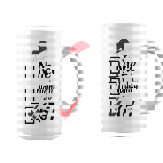 Trendy 6-7 Meme Nice Naughty 67 Christmas Graphic Tri-Blend Coffee Mug | Seseable FR