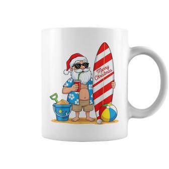Tropical Santa Merry Christmas Beach Vibes For Boys Coffee Mug - Thegiftio
