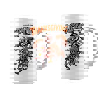 Turkey Bigfoot Motorcycle Thanksgiving Ride Coffee Mug | Mazezy