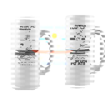 Turnip Rock Port Austin Kayak Michigan Michigander Souvenir Coffee Mug | Mazezy