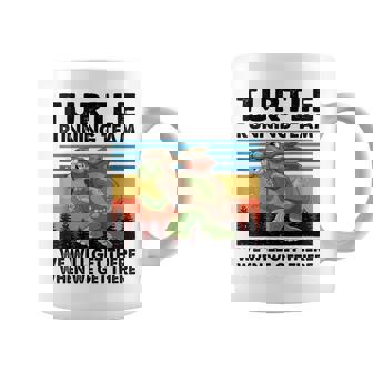 Turtle And Rabbit Running Team Running Marathon Day Coffee Mug | Mazezy