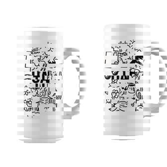 Utah USA State Symbols Vintage Souvenir Cute Doodle Coffee Mug | Mazezy