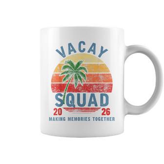 Vacay Squad 2026 Summer Vacation Family Friends Trip Palm Coffee Mug - Thegiftio UK