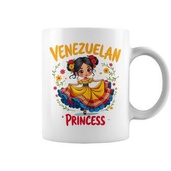 Venezuelan Princess Cute Folk Dress Venezuela Girl Coffee Mug - Thegiftio UK