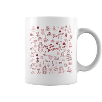 Vintage Christmas Tis The Season Xmas Coffee Mug - Thegiftio UK
