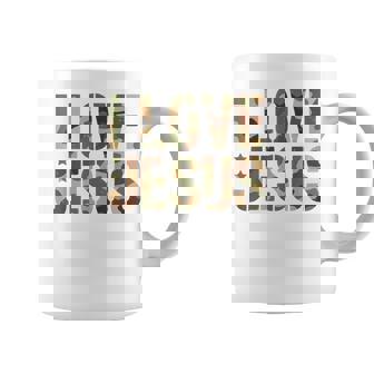 Vintage I Love Jesus Camo Christian Toddler God Son Boy Men Coffee Mug | Seseable CA