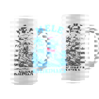 Vintage Mele Kalikimaka Retro Surfing Santa Hawaii Christmas Tank Top Coffee Mug | Mazezy