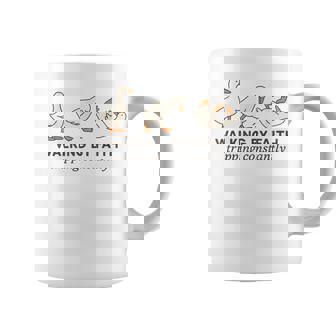 Walking By Faith Tripping Constantly Christian Three Goose Coffee Mug | Mazezy