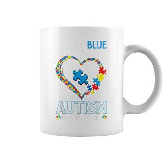 I Wear Blue For My Nephew Autistics Autism Awareness Family Coffee Mug - Thegiftio UK