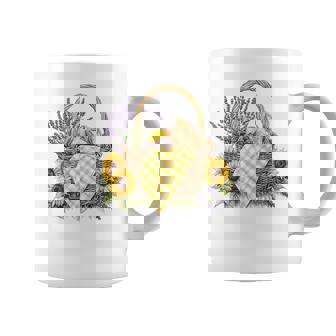 Wicker Picnic Basket With Bread And Lavender T Shirt Coffee Mug | Mazezy